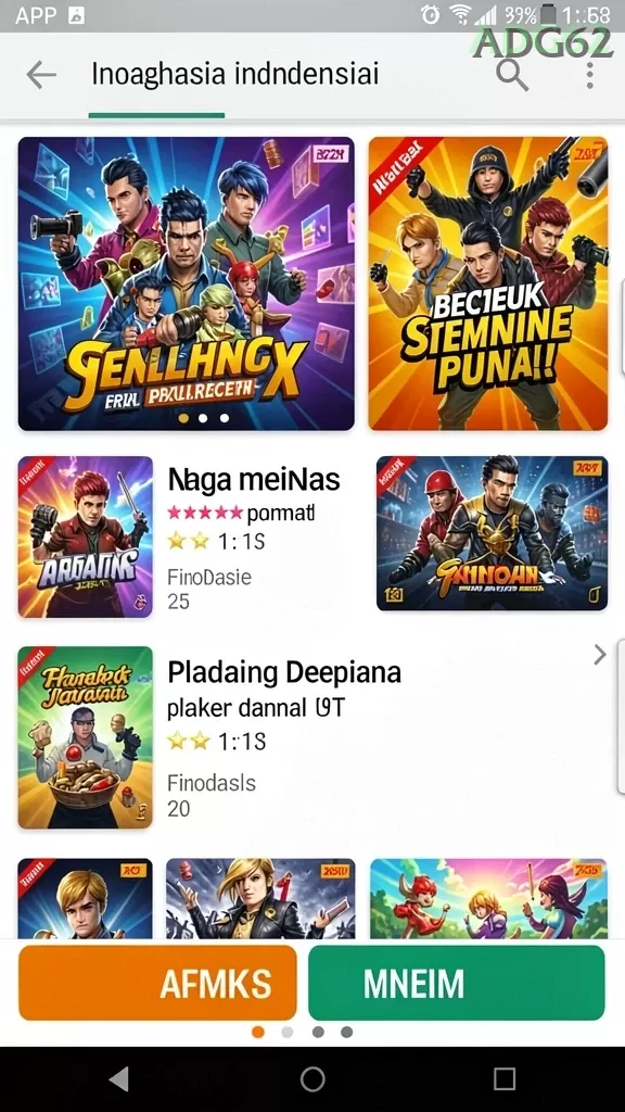 Cuplikan layar 8888 — menu navigasi